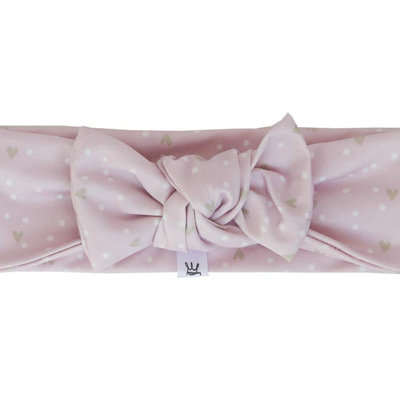 Crooked Crown Kids - Milk Fibre Headband Pink Polka Dot