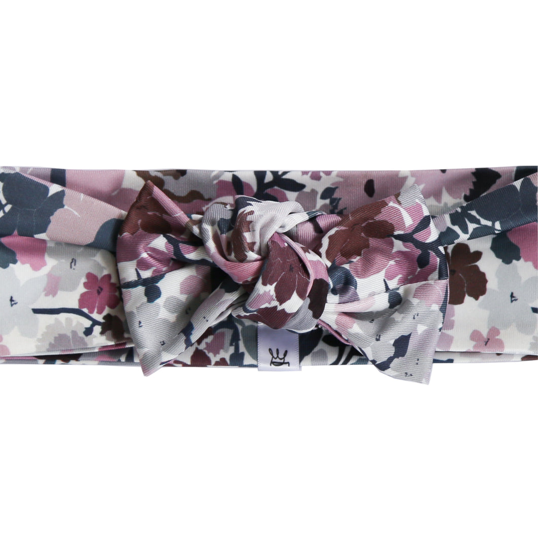 Crooked Crown Kids - Milk Fibre Headband Navy Floral